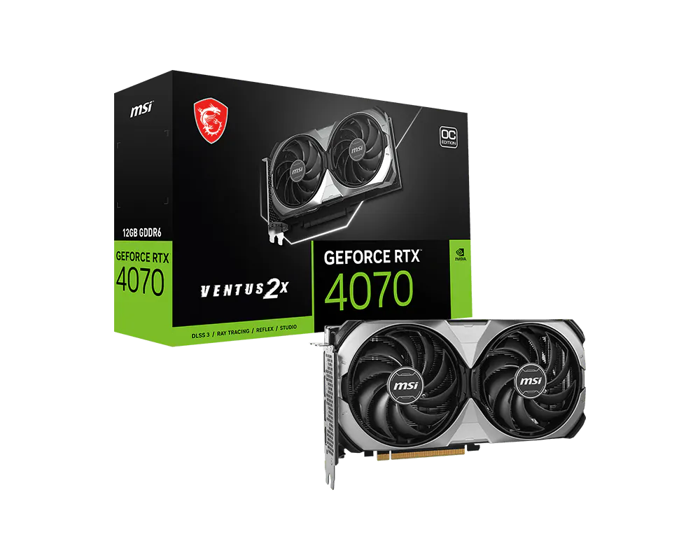 MSI GeForce RTX 4070 VENTUS 2X E1 12G OC